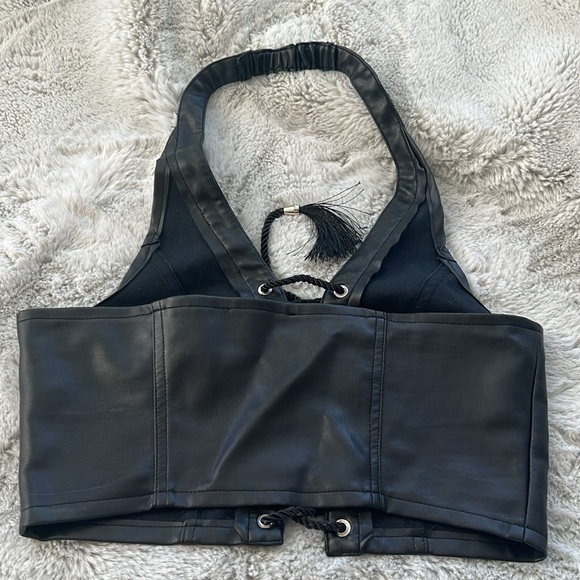 Club Exx Dolls Kill Laceup Halter Top - Picture 3 of 4